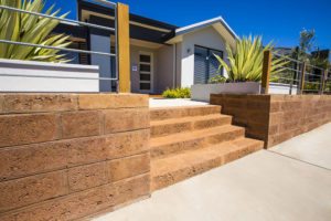 natural earth coloured limestone blocks