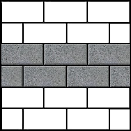 stretcher bond brick paving