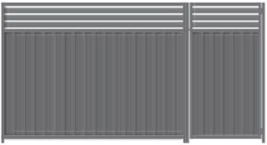 Colorbond slats fence extension