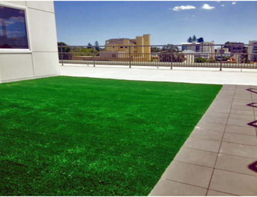 Commercial artificial grass installation roof top West Perth