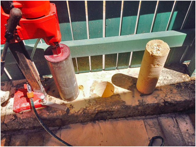 installing Colorbond fence onto limestone blocks Perth