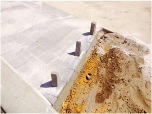 Completed council crossover installation paved Perth