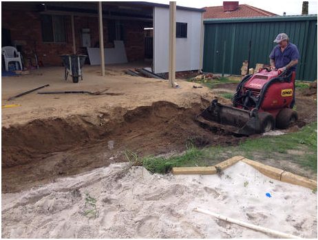 excavation for limestone retaining blocks perth