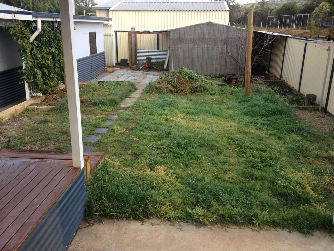 artificial lawn perth before artificial grass installation