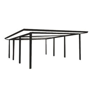 flat skillion patio