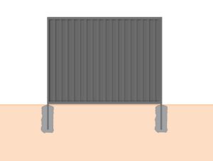 standard colorbond fence panel