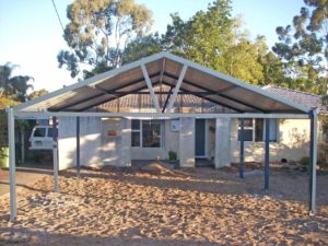 Colorbond gable patio