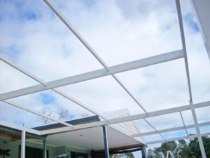 flat roof patio frame installation extension