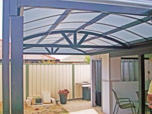 dome patio with polycarbonate