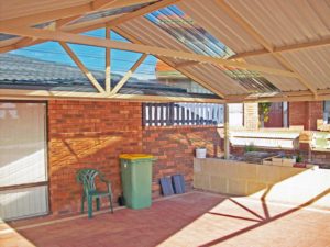 gable colorbond patio rafter tie
