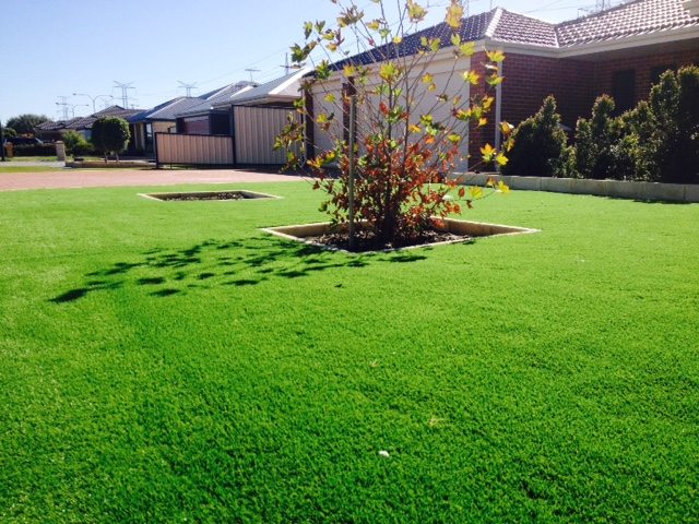 artificial grass installed