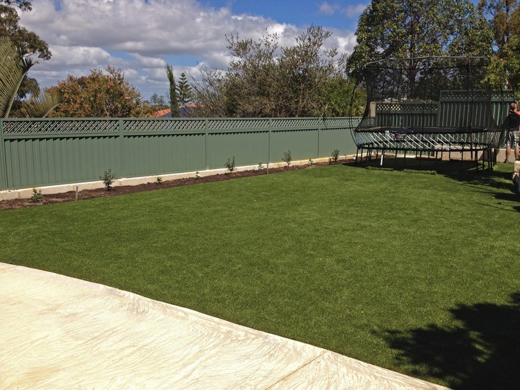 artificial grass installed