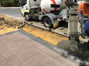 council crossover poured concrete alfred cove