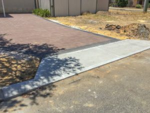 council crossover poured concrete alfred cove