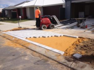 brick paving council vehicle crossover
