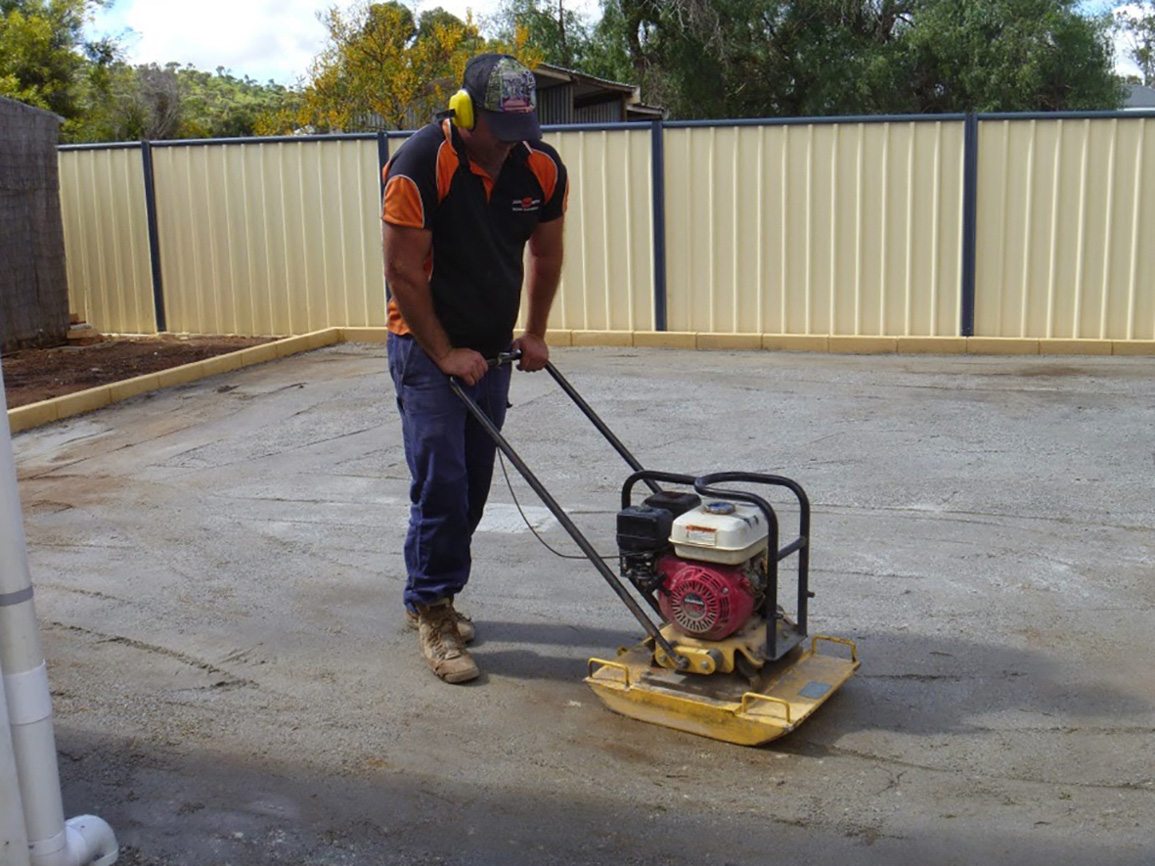 compacting artificial turf perth