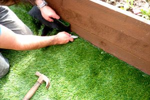 artificial turf perth cutting in